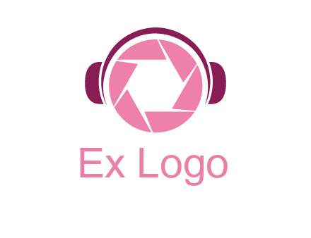 shutter with headphones photography logo