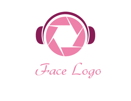 shutter with headphones photography logo