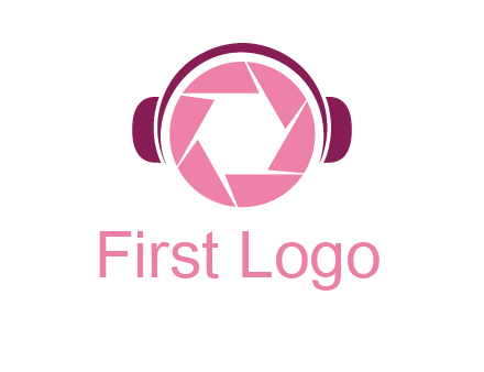 shutter with headphones photography logo