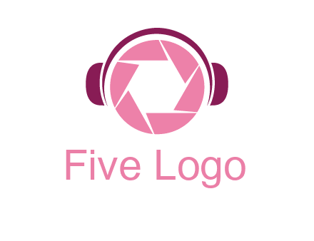 shutter with headphones photography logo