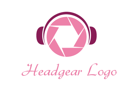 shutter with headphones photography logo