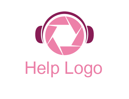 shutter with headphones photography logo