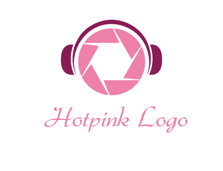 shutter with headphones photography logo