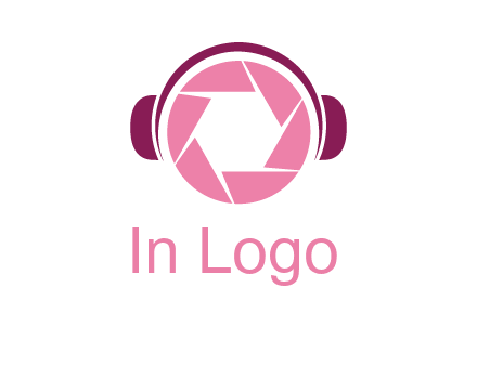shutter with headphones photography logo