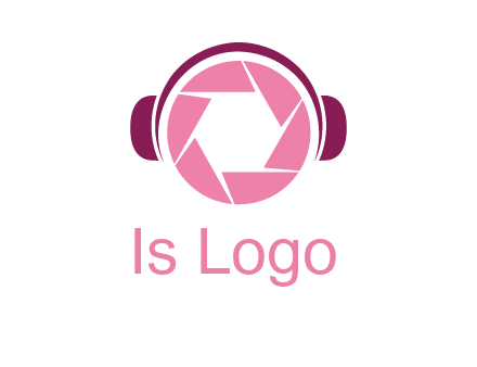 shutter with headphones photography logo