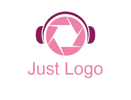 shutter with headphones photography logo