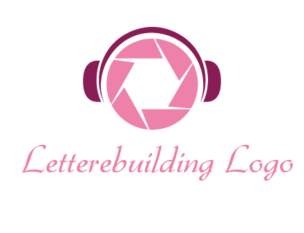 shutter with headphones photography logo