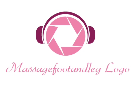 shutter with headphones photography logo