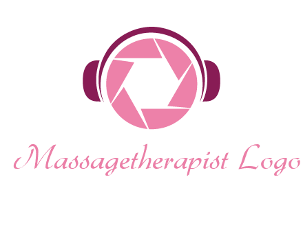 shutter with headphones photography logo