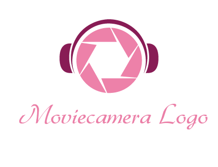 shutter with headphones photography logo