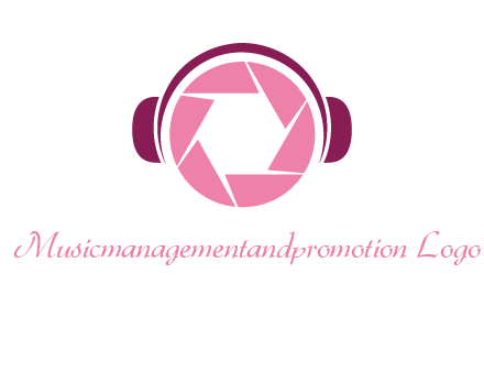 shutter with headphones photography logo