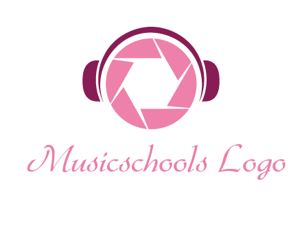 shutter with headphones photography logo