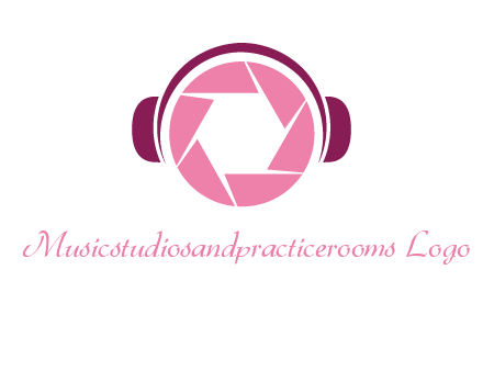 shutter with headphones photography logo