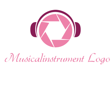 shutter with headphones photography logo