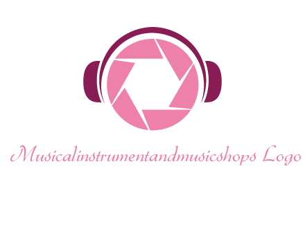 shutter with headphones photography logo