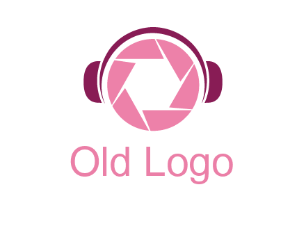 shutter with headphones photography logo