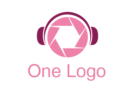 shutter with headphones photography logo
