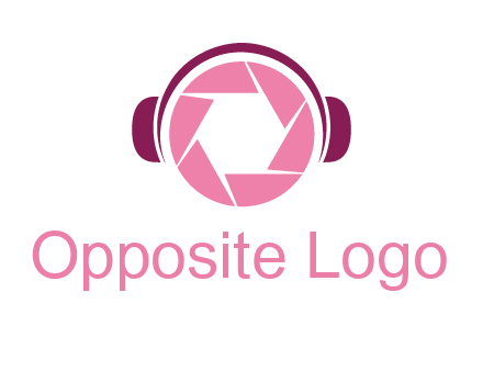 shutter with headphones photography logo