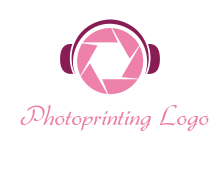 shutter with headphones photography logo