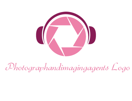 shutter with headphones photography logo