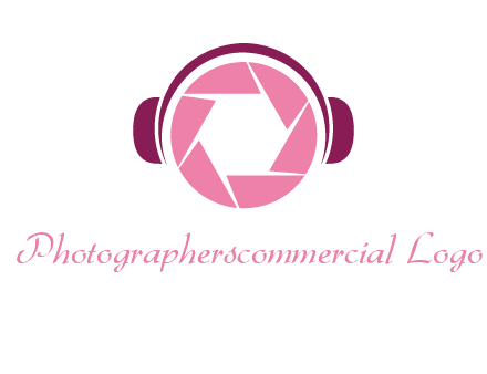 shutter with headphones photography logo