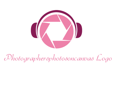 shutter with headphones photography logo