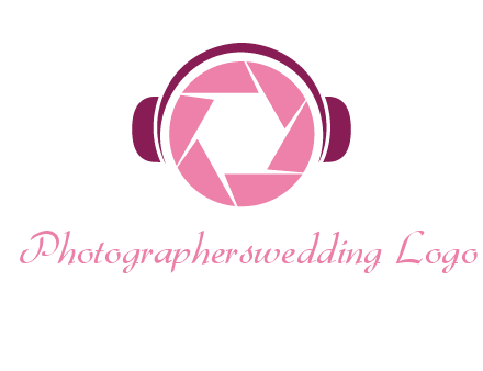 shutter with headphones photography logo