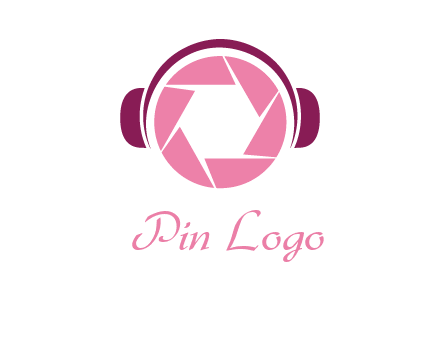 shutter with headphones photography logo