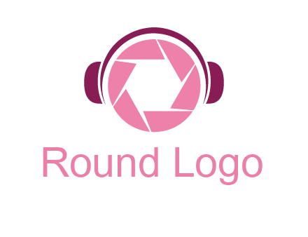 shutter with headphones photography logo