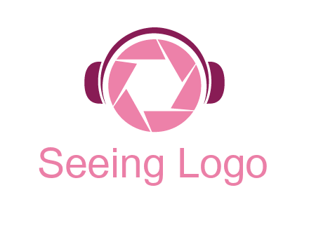shutter with headphones photography logo
