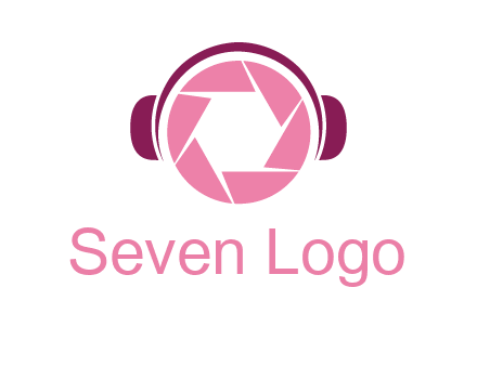 shutter with headphones photography logo