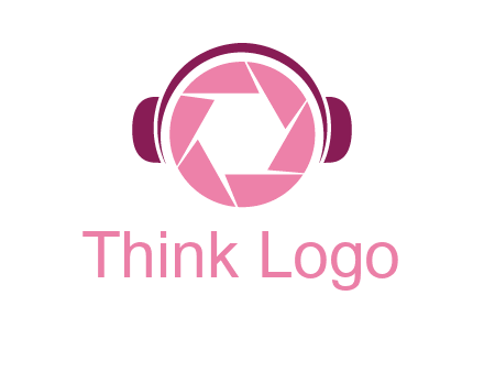 shutter with headphones photography logo