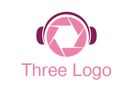 shutter with headphones photography logo