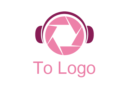 shutter with headphones photography logo