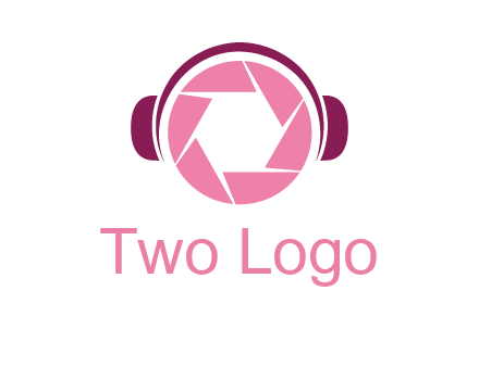 shutter with headphones photography logo