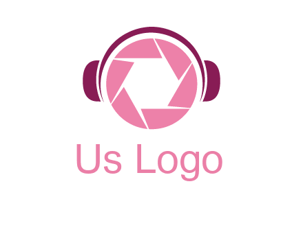 shutter with headphones photography logo