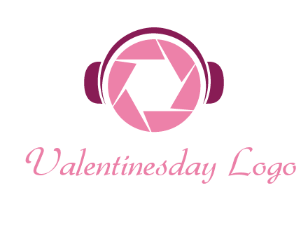 shutter with headphones photography logo