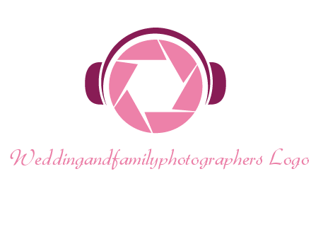 shutter with headphones photography logo