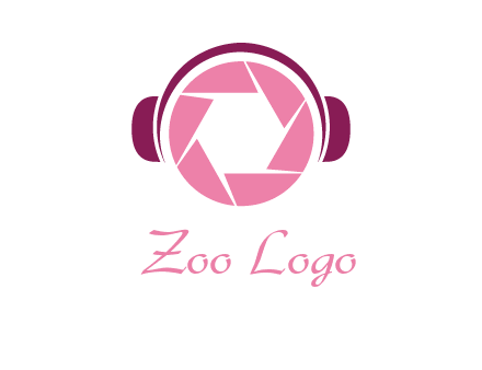 shutter with headphones photography logo