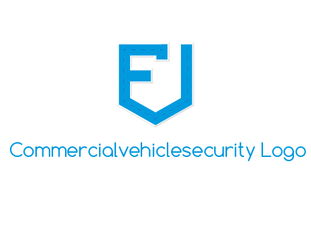 letter f incorporated with shield logo