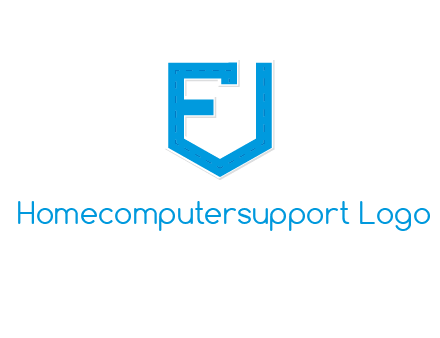 letter f incorporated with shield logo