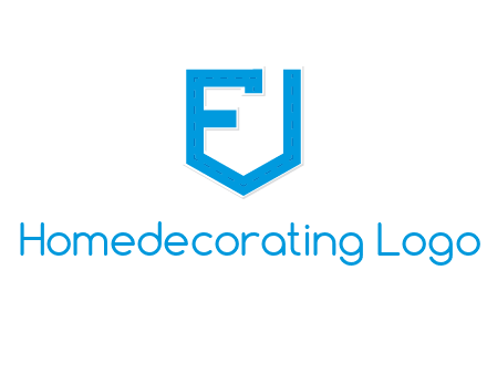 letter f incorporated with shield logo
