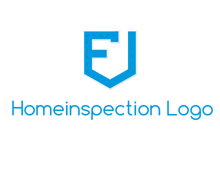 letter f incorporated with shield logo