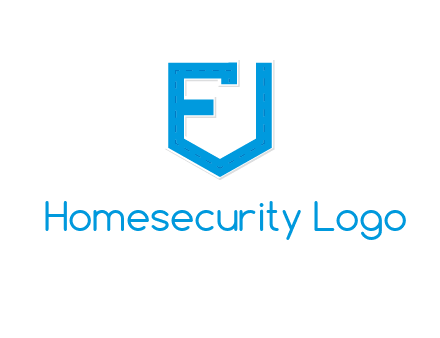 letter f incorporated with shield logo
