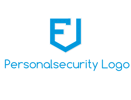 letter f incorporated with shield logo