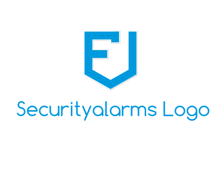 letter f incorporated with shield logo