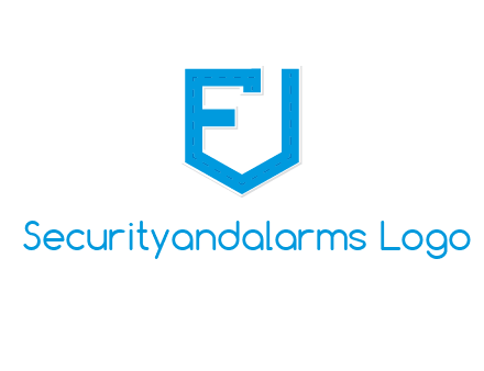 letter f incorporated with shield logo
