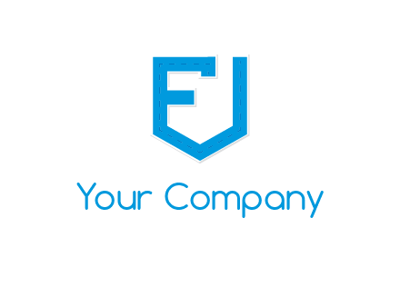 letter f incorporated with shield logo