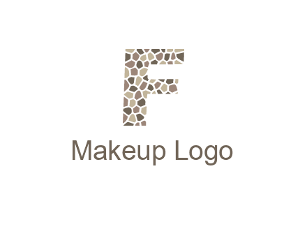 mosaic letter F logo
