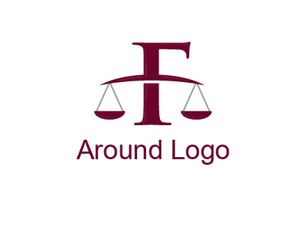 scale incorporated with letter F logo